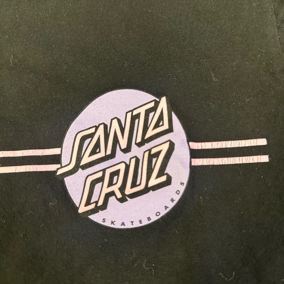 Santa Cruz Classic Dot Logo Black T-Shirt Small‎ (S) Purple Pink Skateboarding - Picture 3 of 9